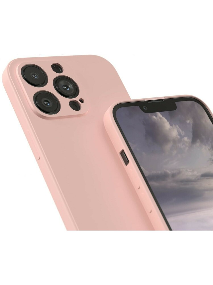 Dėklas Liquid Silicone 1.5mm Apple iPhone 16 Pro Max rožinis
