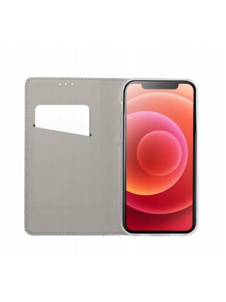 Magnetinis atverčiamas dėklas, skirtas „Samsung J4 Plus“, raudonas