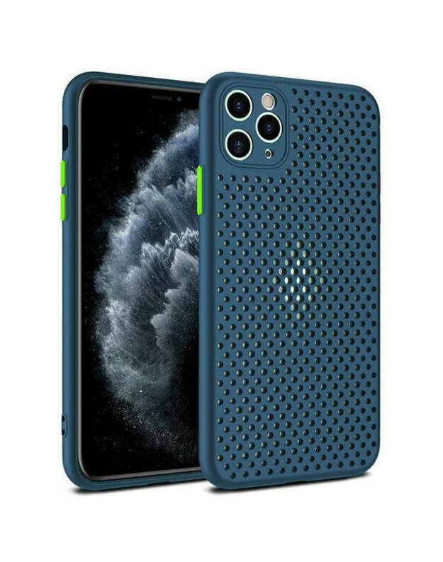 Mėlynas gelinis AIR TPU dėklas SAMSUNG A505 Galaxy A50