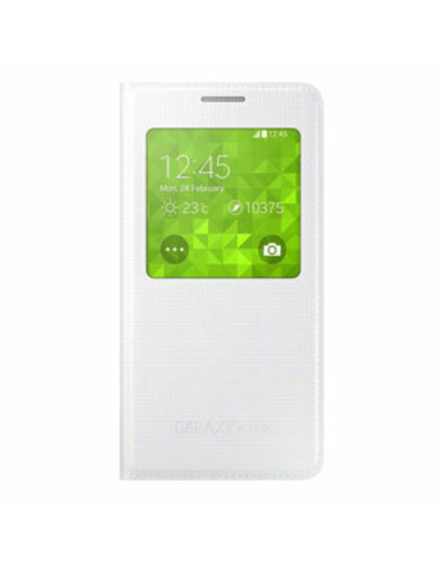 Oficialus „Samsung Galaxy Alpha S View Premium“ dėklas – baltas