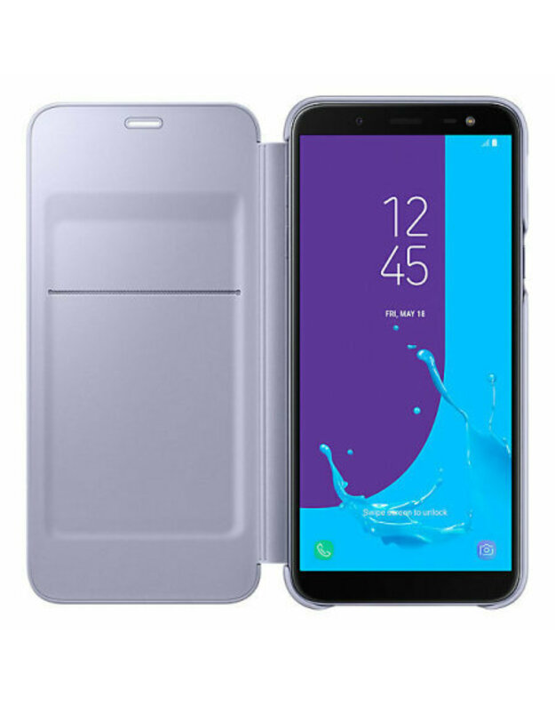 Oficialus „Samsung Galaxy J6 2018“ piniginės dėklas – levandų mėlynas