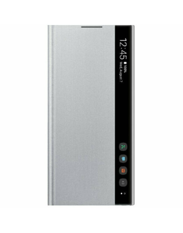 Oficialus „Samsung Galaxy Note 10 Clear View“ dėklas – sidabrinis