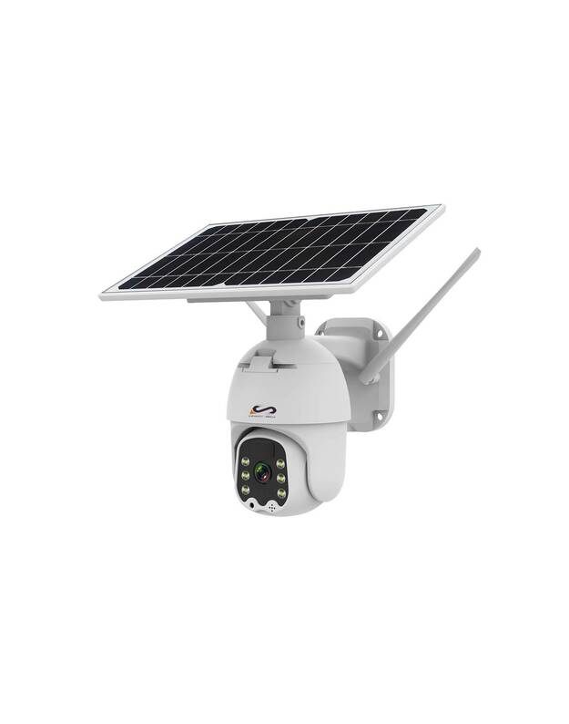 5MP 4G SIM kortelės saulės baterijos kamera su įkraunama baterija, PTZ lauko PIR judesio aptikimas, 