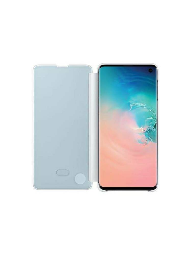 „Samsung Clear View“ dėklas „Galaxy S10 PLUS “ – baltas