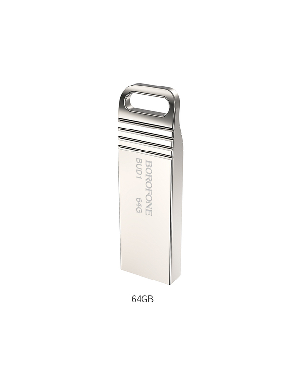 Borofone USB atmintinė BUD1 NIMBLE USB 2.0 16GB sidabrinė