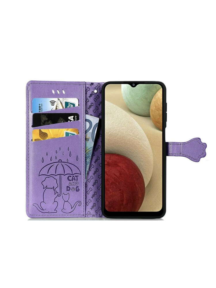 Dėklas Cat-Dog Samsung A155 A15 4G / A156 A15 5G violetinis