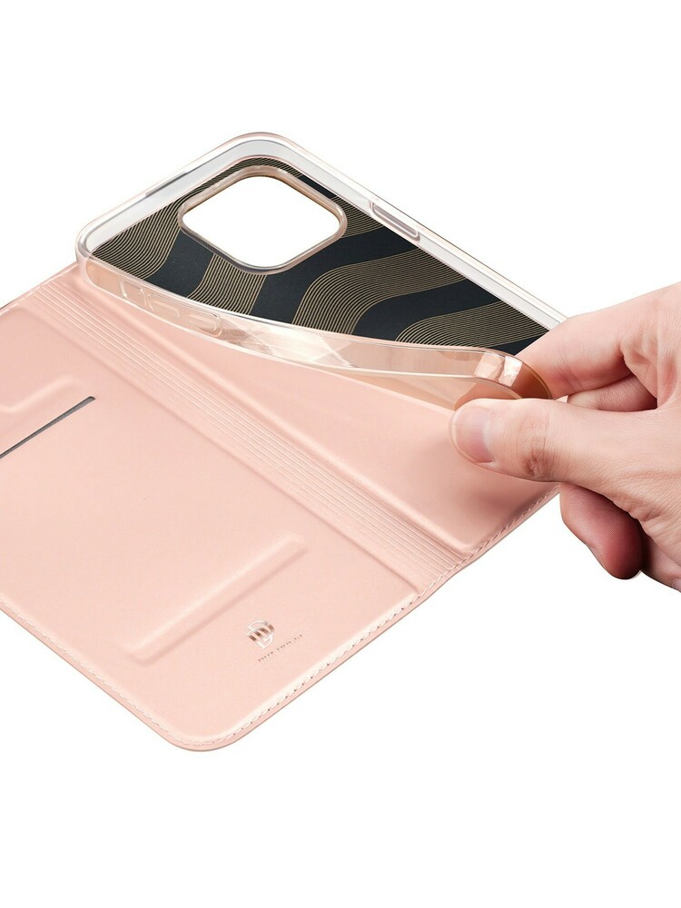 Dėklas Dux Ducis Skin Pro Samsung A155 A15 4G / A156 A15 5G rožinis-auksinis
