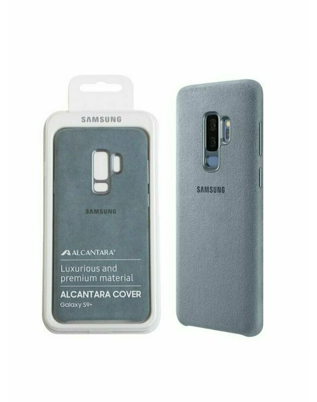 Nugarėlės dėklas Samsung Galaxy S9+ Alcantara Cover EF-XG965AMEGWW Mint