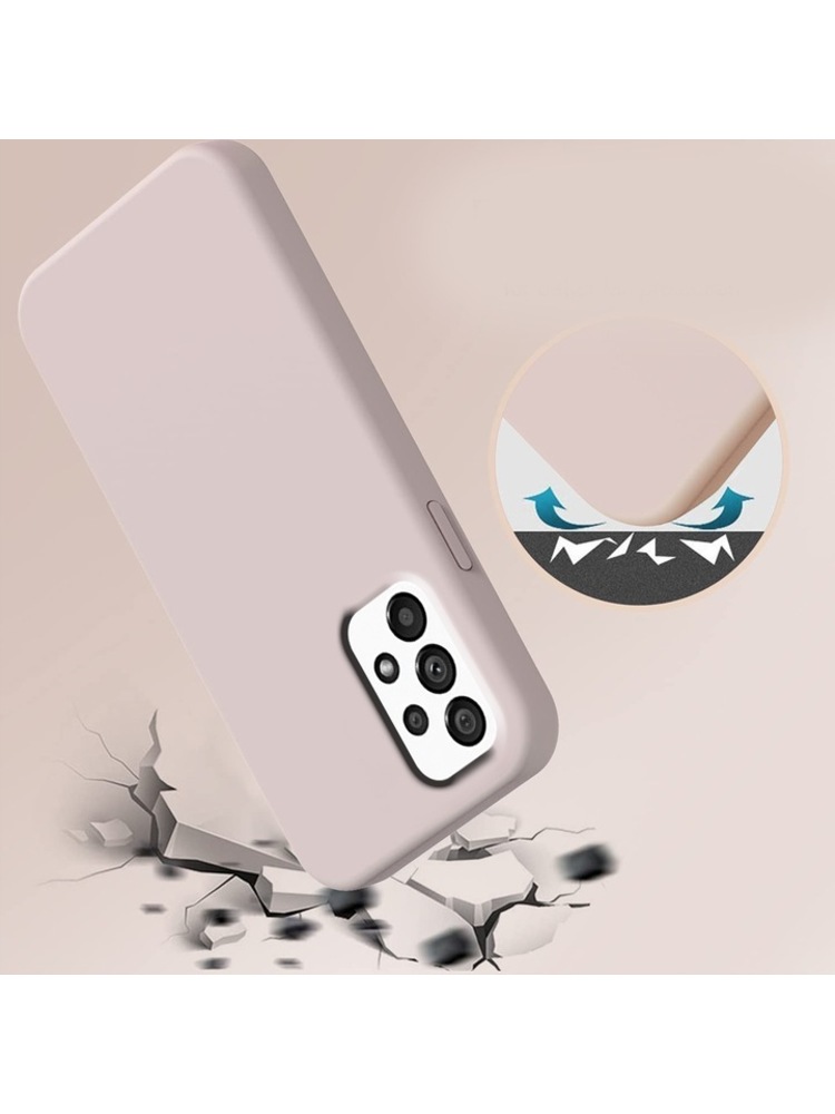 Telefono dėklas, „Erbord“, silikoninis, skirtas „Samsung Galaxy A13 4G“, rožinis