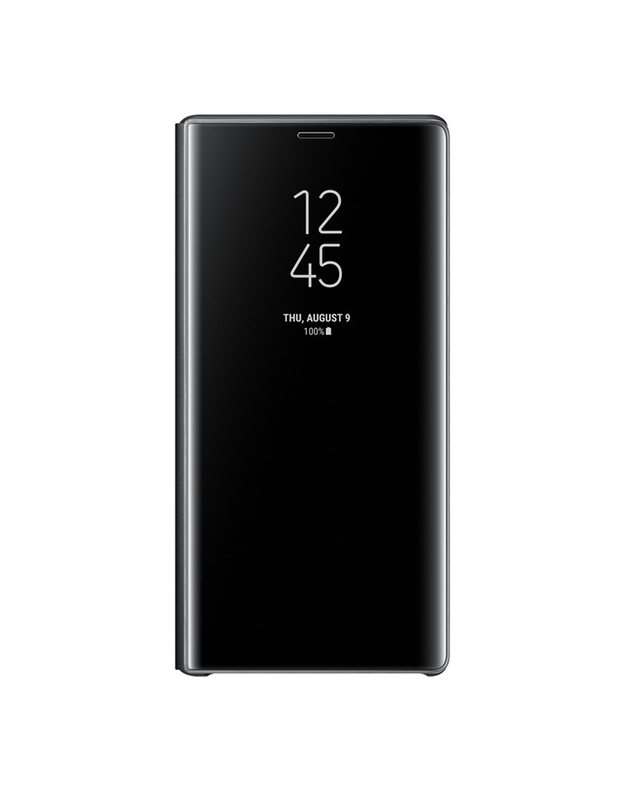 „Samsung Galaxy Note 9“ „Clear View“ stovintis dėklas – juodas