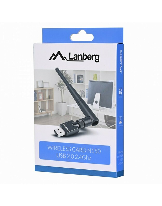 Tinklo Plokštė - Lanberg NC-0150-WE WLAN 2400 Mbit/ai