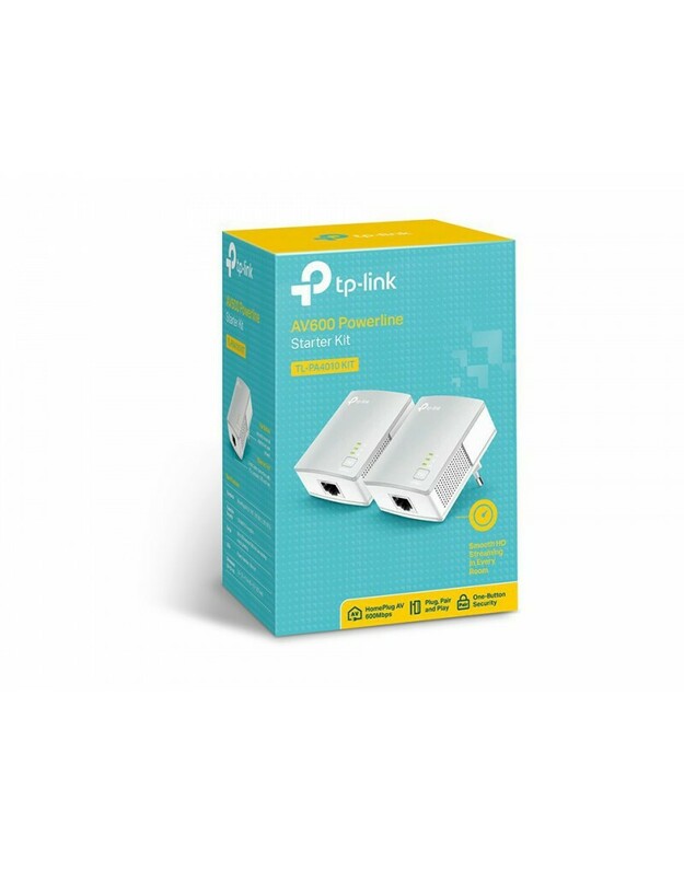TP-Link TL-PA4010KIT 600 Mbit/ai Ethernet LAN jungtis Balta 2 vnt