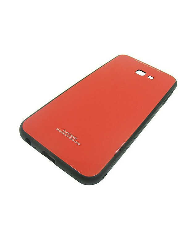Stiklinis dėklas Samsung J4+ J4 Plus J415 raudonas