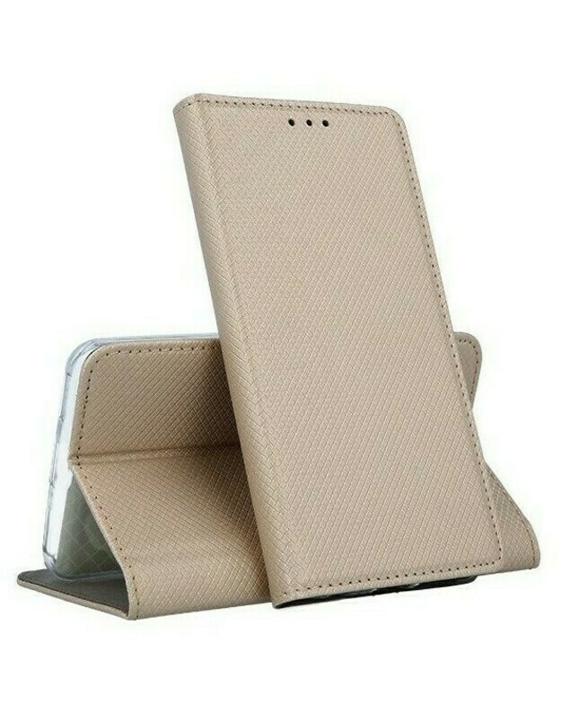 Dėklas Smart Magnet Xiaomi Poco C40 auksinis