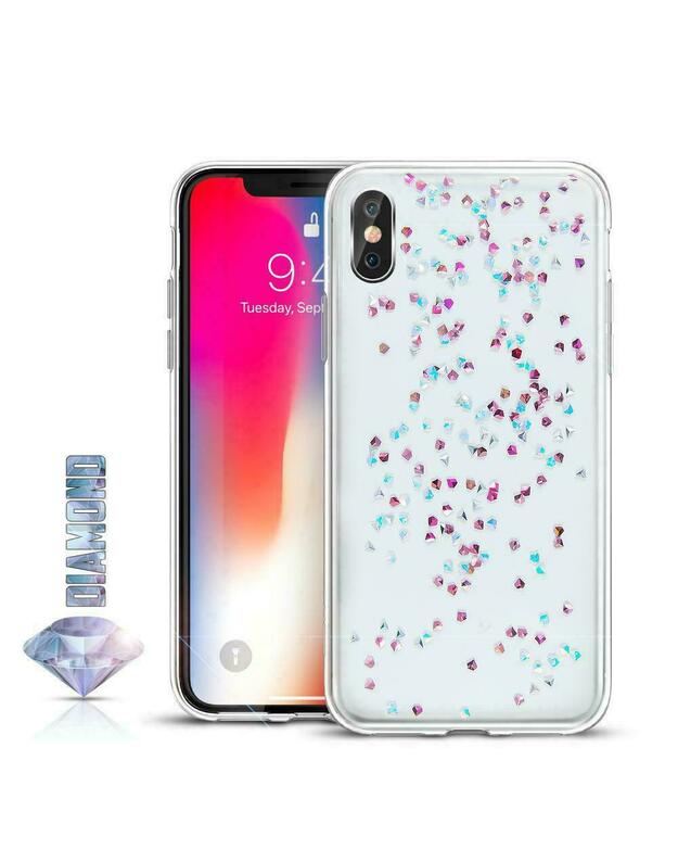 Skaidrus silikoninis dėklas „Diamond Case“, skirtas „Samsung Galaxy M21“