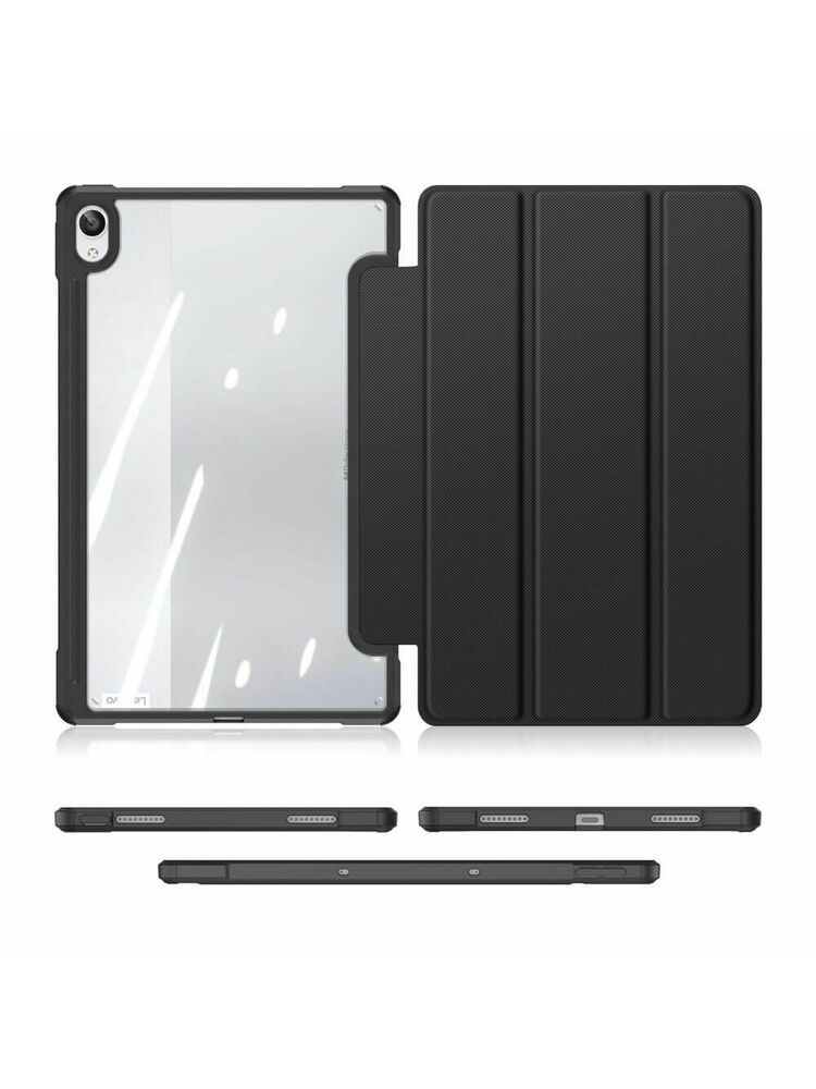 DUX DUCIS Toby planšetinio kompiuterio dėklas, skirtas Lenovo Tab P11 (2021) (juodas-skaidrus)