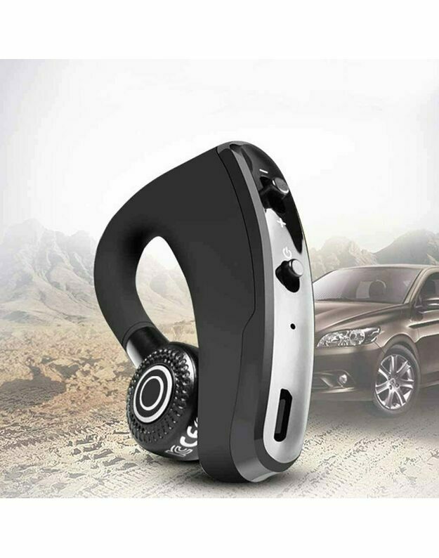 „Bluetooth“ stereofoninė laisvų rankų įranga v9 juoda