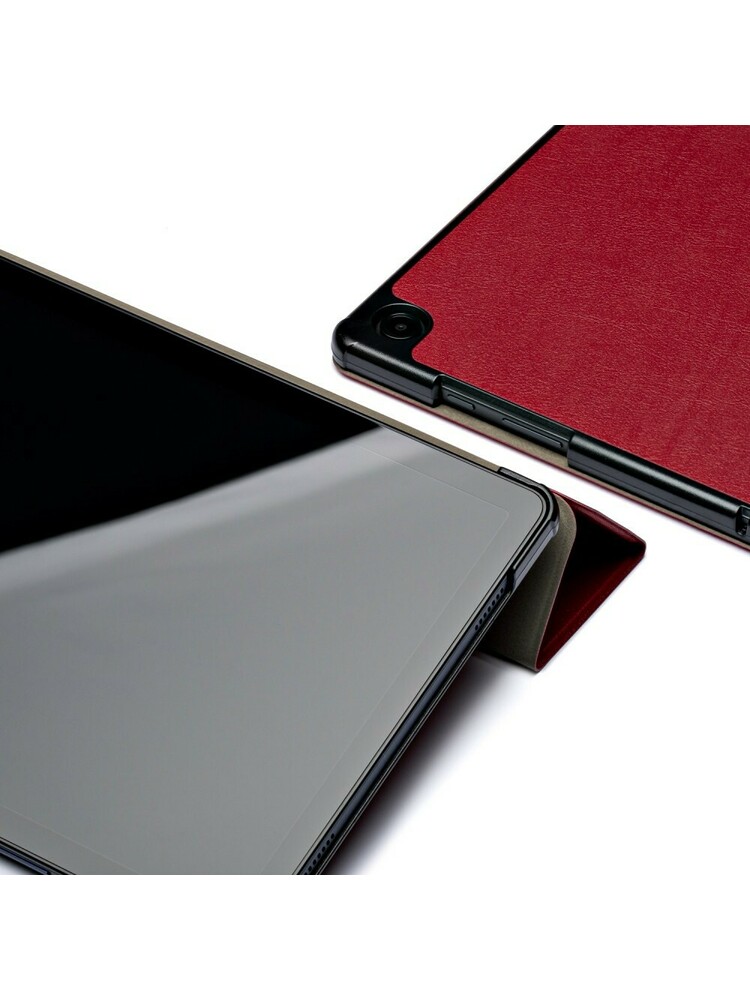 Dėklas Reach Smart Leather Lenovo Tab P11 1st Gen J606 11.0 tamsiai raudonas