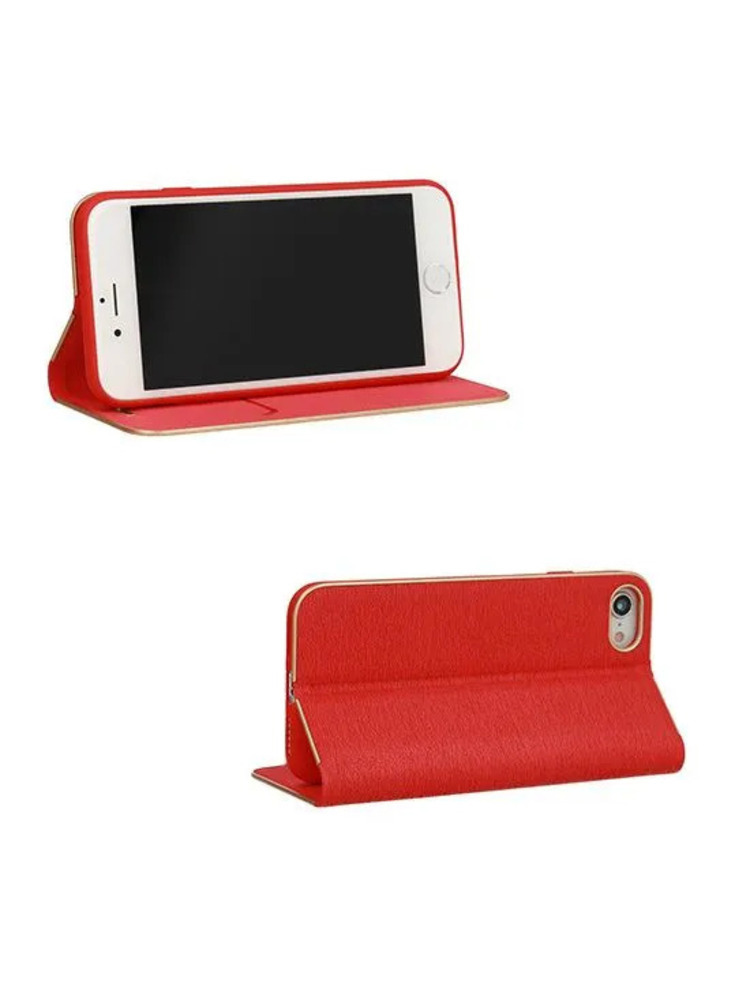 Vennus knygų dėklas Vennus knyga su rėmeliu Iphone 13, raudonas