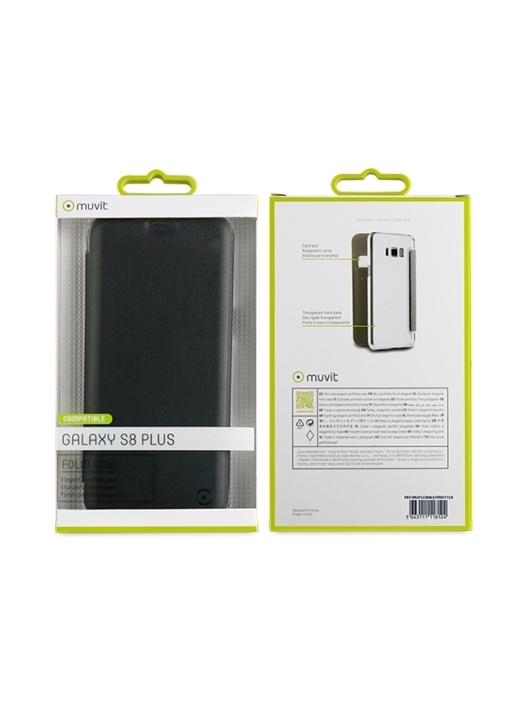 SAMSUNG GALAXY S8+ FOLIO DĖKLAS MUVIT BLACK