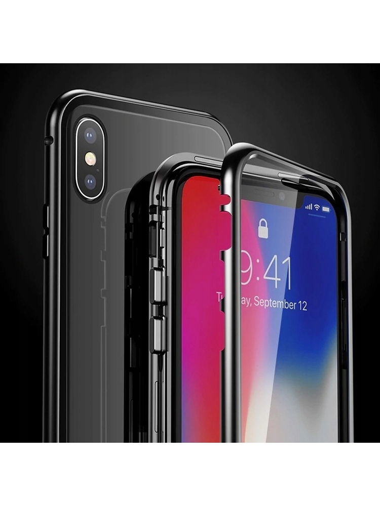 Dėklas „360“ su dvigubu magnetiniu stiklu, skirtas „Samsung S8 Plus“ (10923788244)