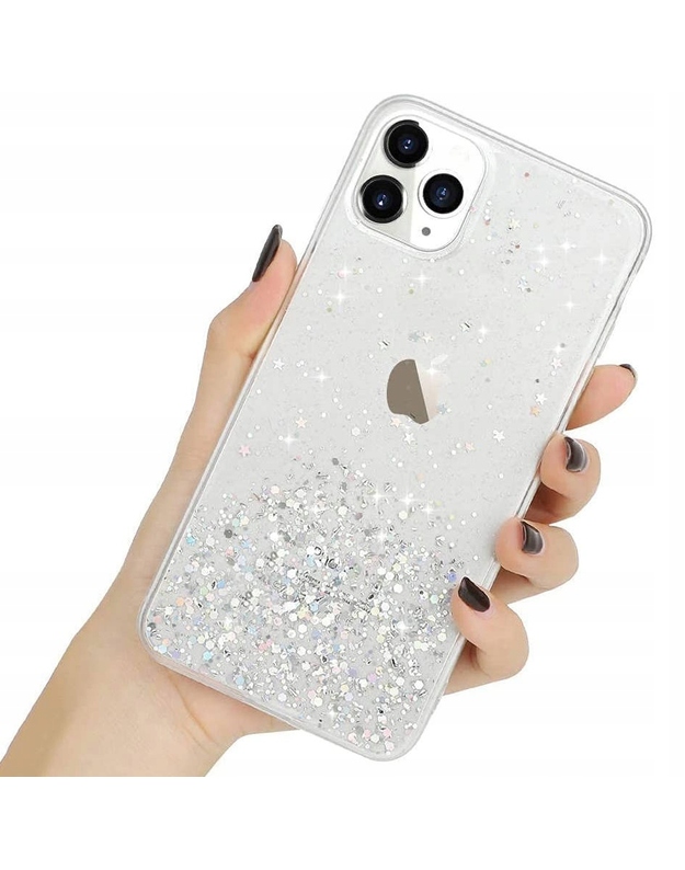 IPHONE 13 PRO dėklas su blizgučiais ir klijais