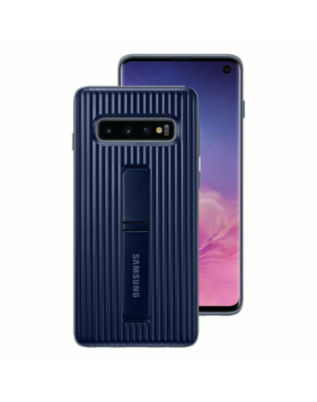 Samsung EFRG973CBE Galaxy S10“ apsauginis stovo dėklas, juodas