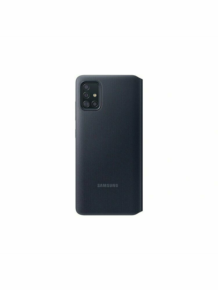 Samsung Galaxy A51 originalus juodas atverčiamas dėklas "S-View Case" telefonui "EF-EA515PBE"