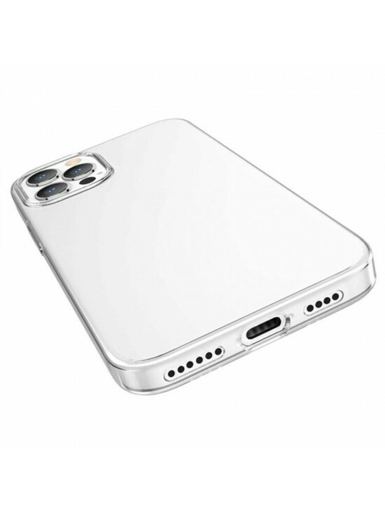 Silikoninis plonas dėklas, skirtas „iPhone 13 Pro“, skaidrus