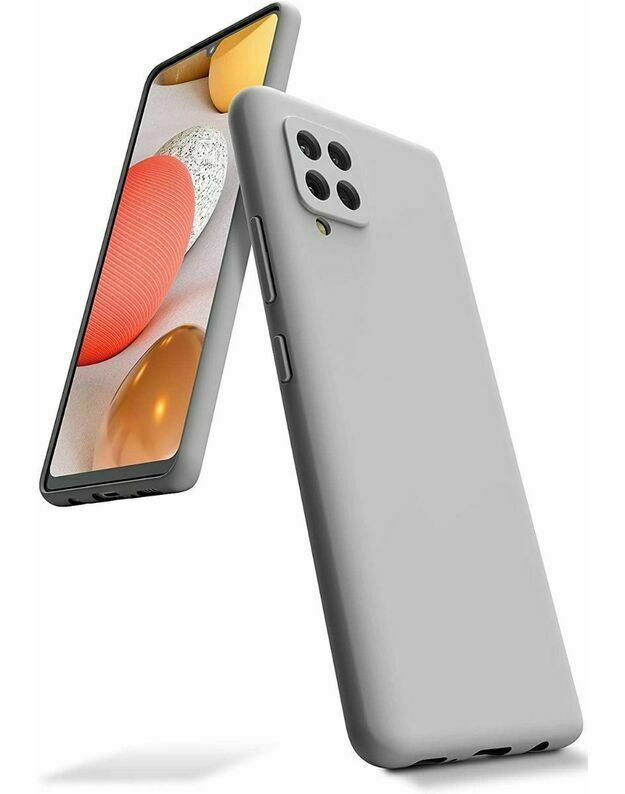 Akmens spalvos dėklas Samsung Galaxy A225 A22 4G "Mercury Silicone"