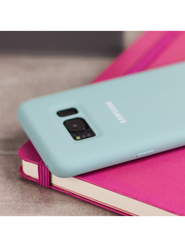 Oficialus „Samsung Galaxy S8 Plus“ silikoninis dėklas – mėlynas