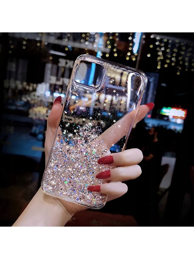 IPHONE 13 PRO dėklas su blizgučiais ir klijais