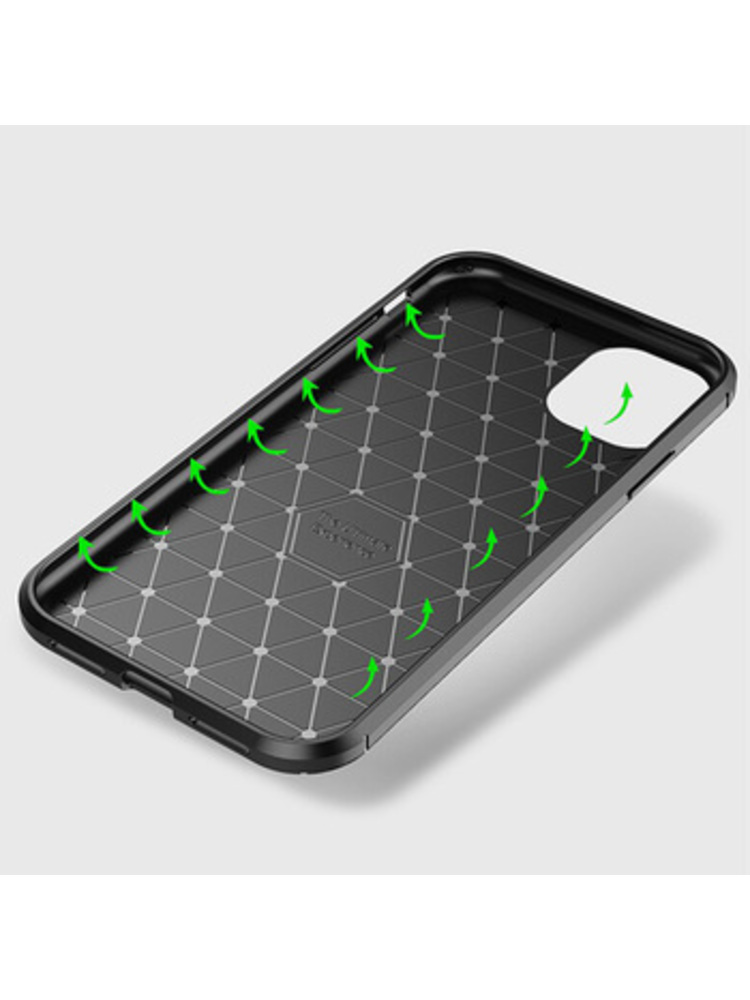 „Tel Protect Carbon Elite“ dėklas, skirtas „iPhone 13“, juodas