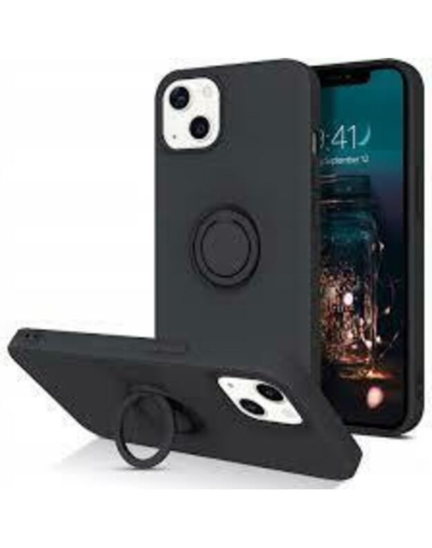 „Nemo“ apsauginis dėklas, skirtas „iPhone 13“, TPU, silikoninis, juodas