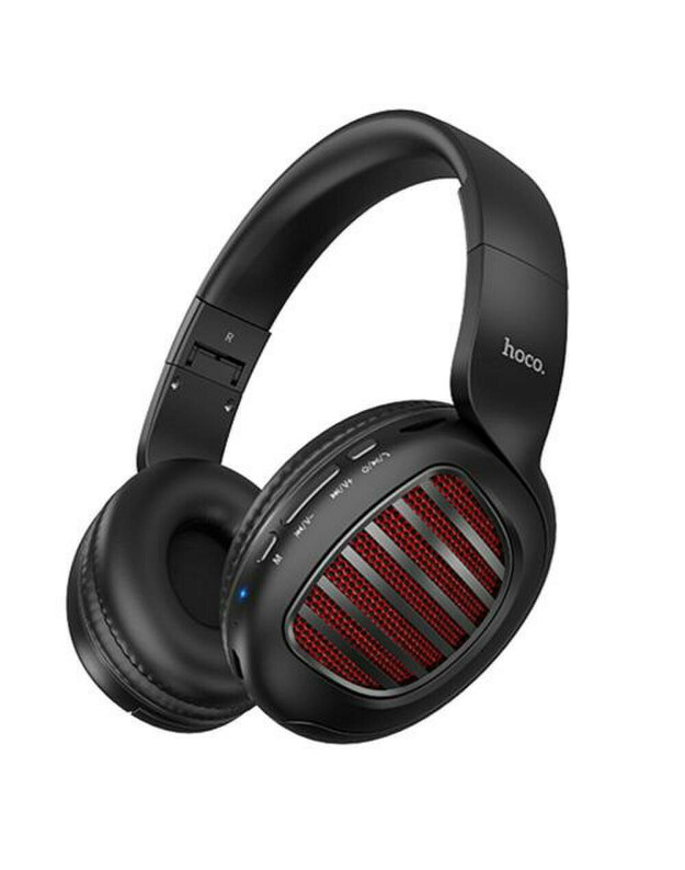 Bluetooth ausines HOCO W23 juodos