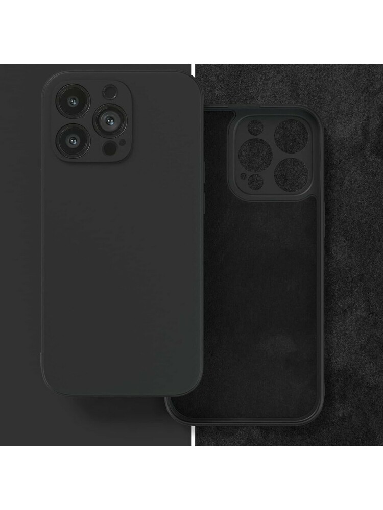 Dėklas Liquid Silicone 1.5mm Apple iPhone 13 juodas