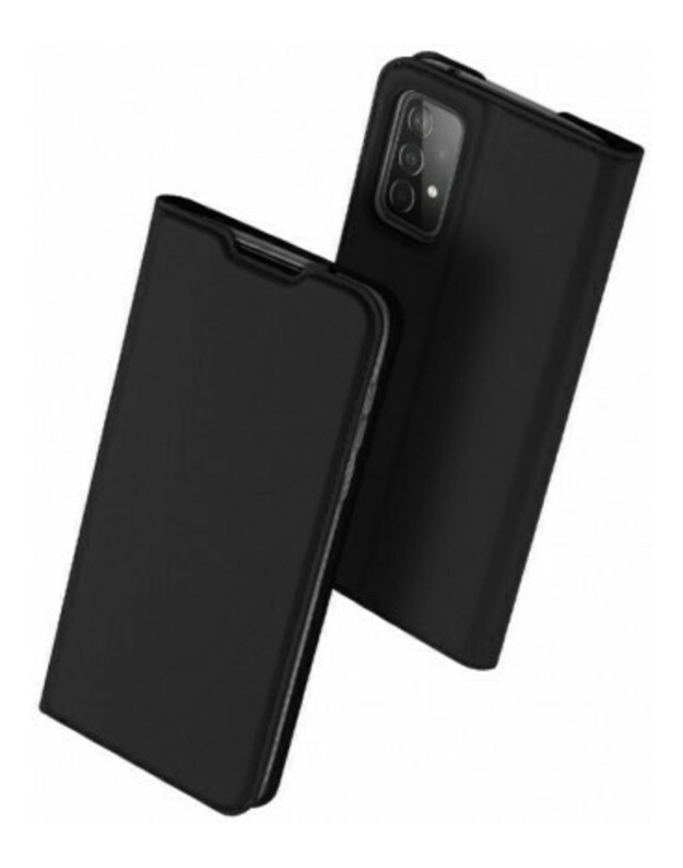 Juodas atverčiamas dėklas Samsung Galaxy A52 / A52 5G / A52s 5G telefonui "Dux Ducis Skin Pro