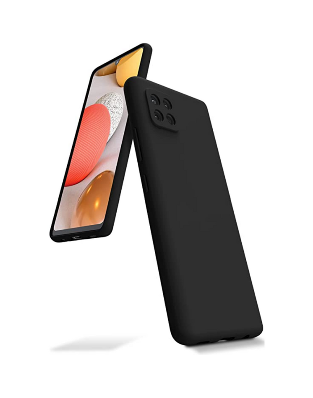 Juodas dėklas Samsung Galaxy A226 A22 5G "Mercury Silicone"