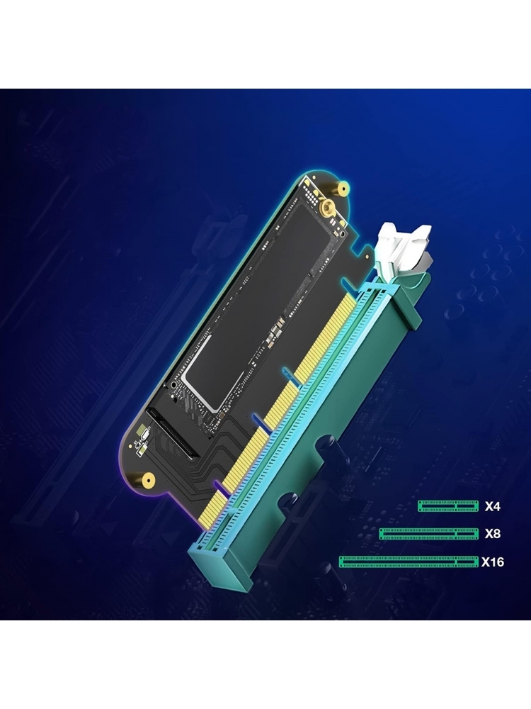 M.2 NVMe disko adapteris
