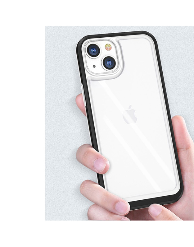 ERBORD dėklas, skirtas iPhone 13, hibridinio rėmelio, juodas