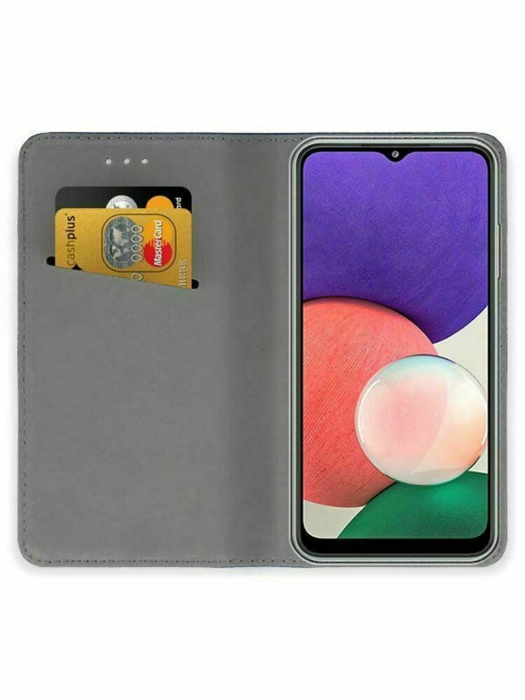 Raudonas atverčiamas dėklas Samsung Galaxy A226 A22 5G "Smart Magnet"