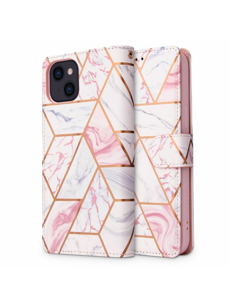 Apsauginis dėklas, skirtas „iPhone 13“ – „Tech-Protect“, „Wallet Marble“