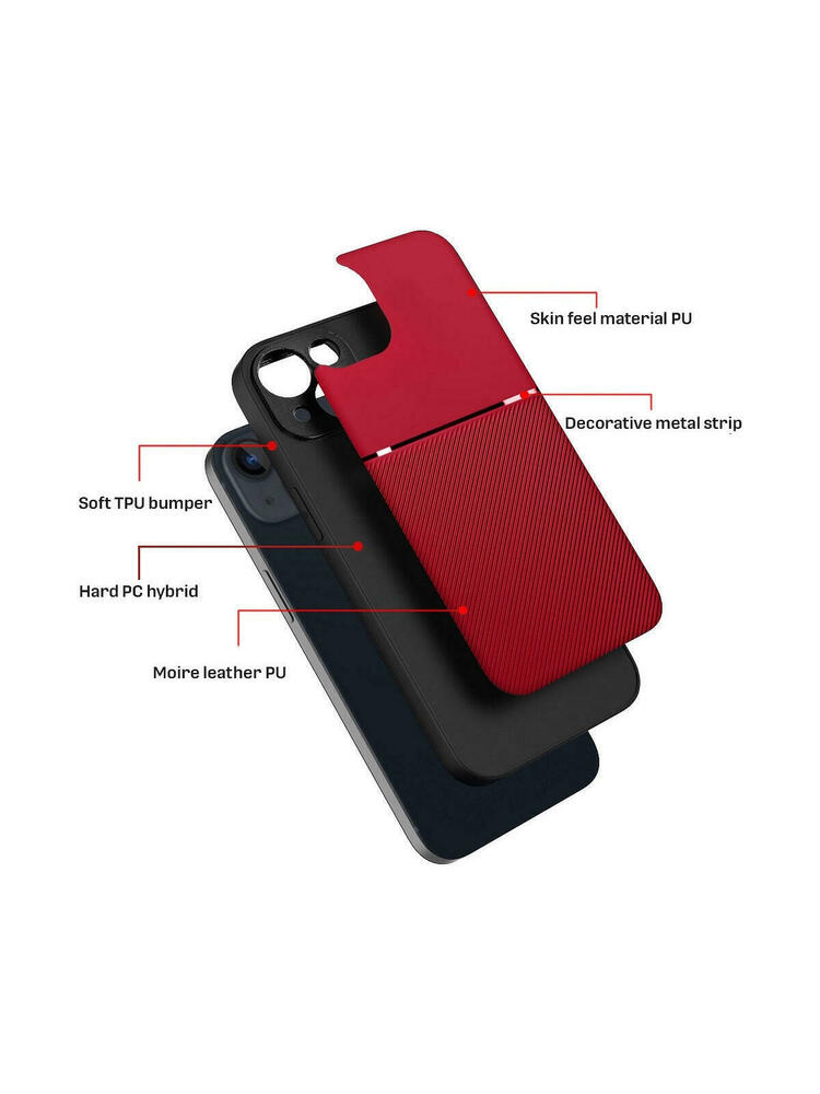 Apsauginis dėklas, skirtas „Apple iPhone 13 Pro“, raudonas