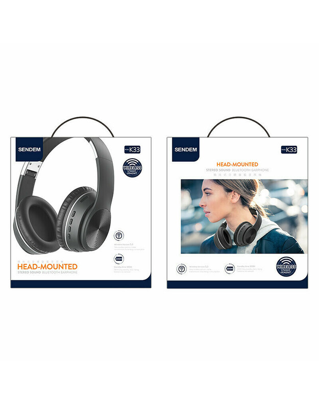 SENDEM K33 HF BLUETOOTH 2 ĮRENGINIAI, juodi